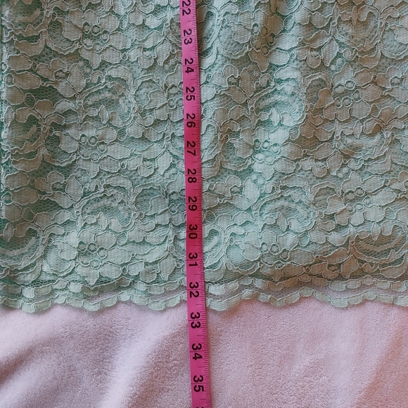 David's Bridal Short Lace Strapless Dress in Mint Green, Beautiful, Size… - Picture 11 of 13